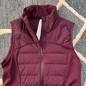 Lululemon Maroon Down For It All Vest-NWOT